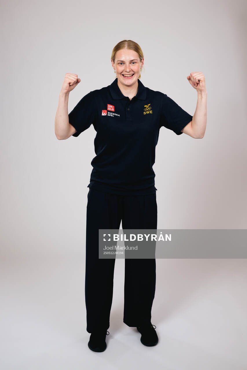 Ice hockey athlete Annie Silén of Sweden poses for a