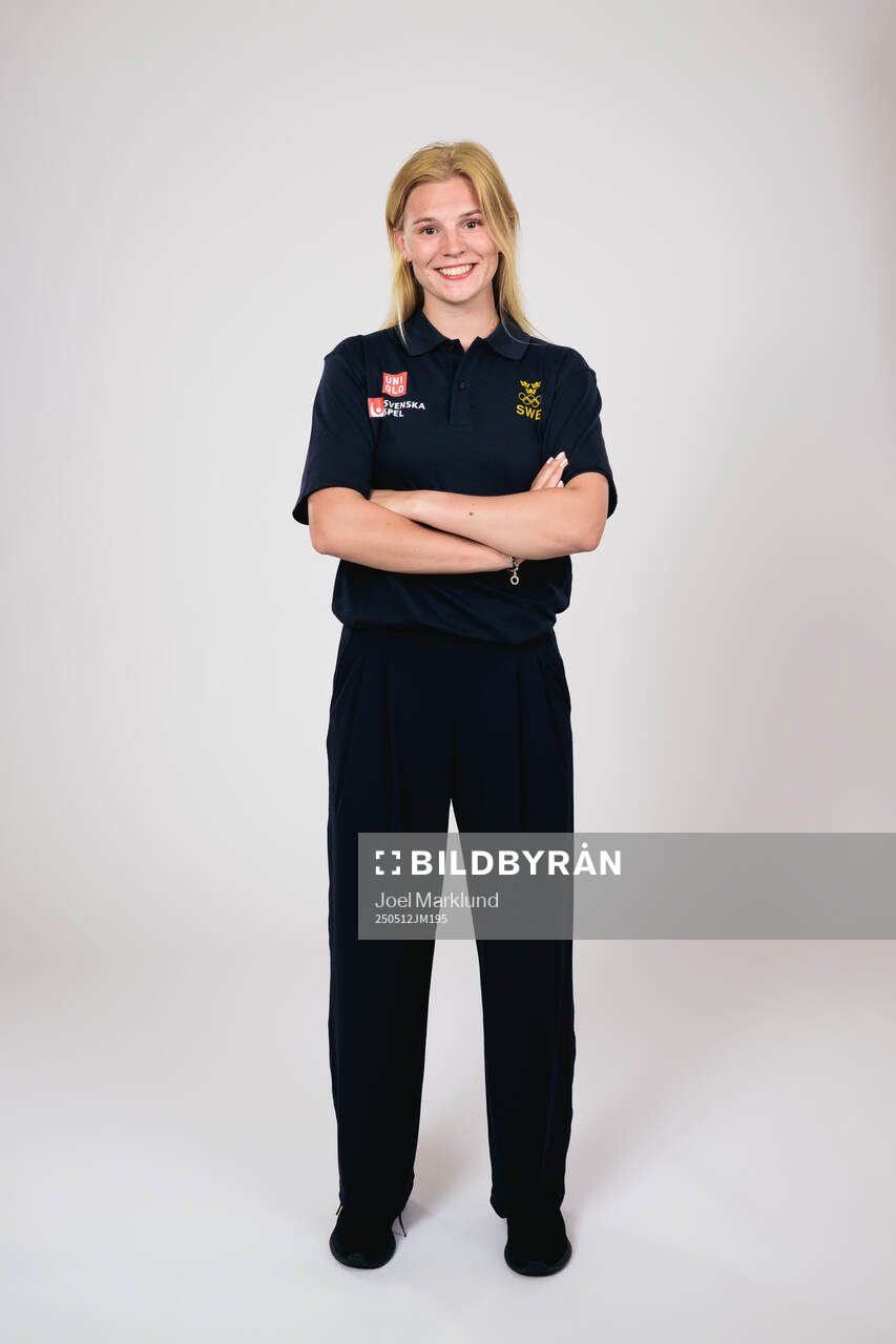 Ice hockey athlete Thea Johansson of Sweden poses for a
