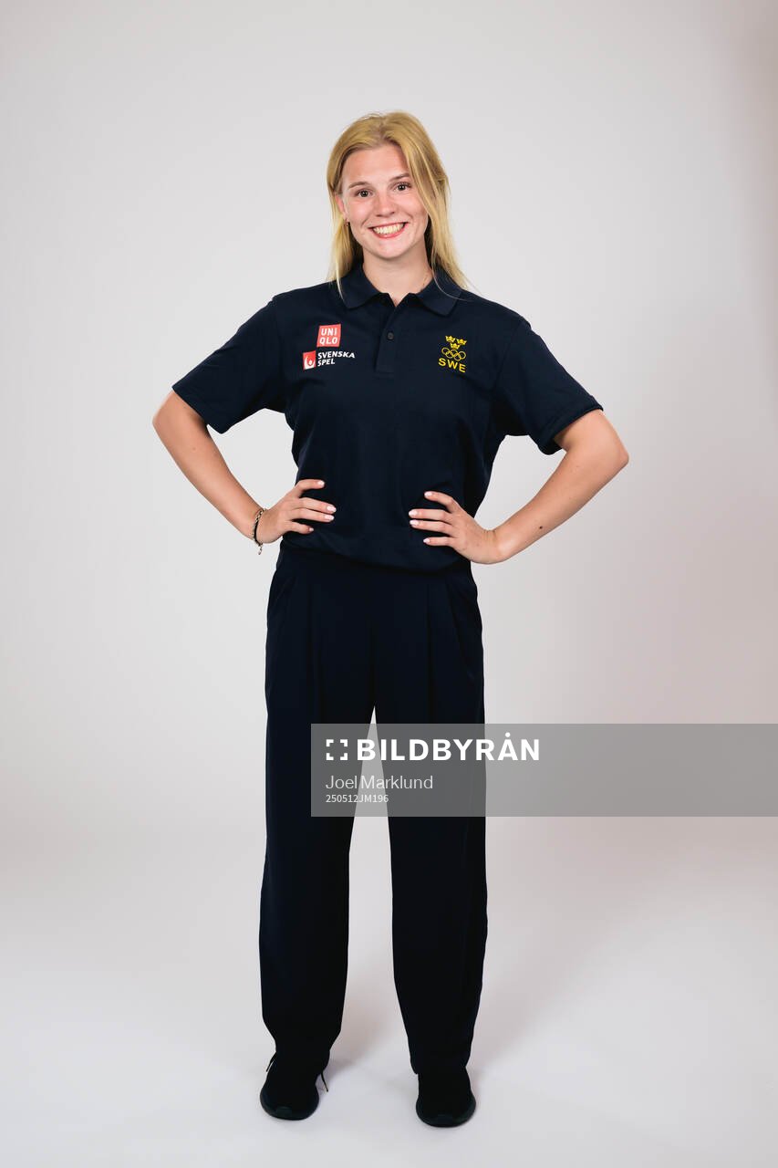 Ice hockey athlete Thea Johansson of Sweden poses for a