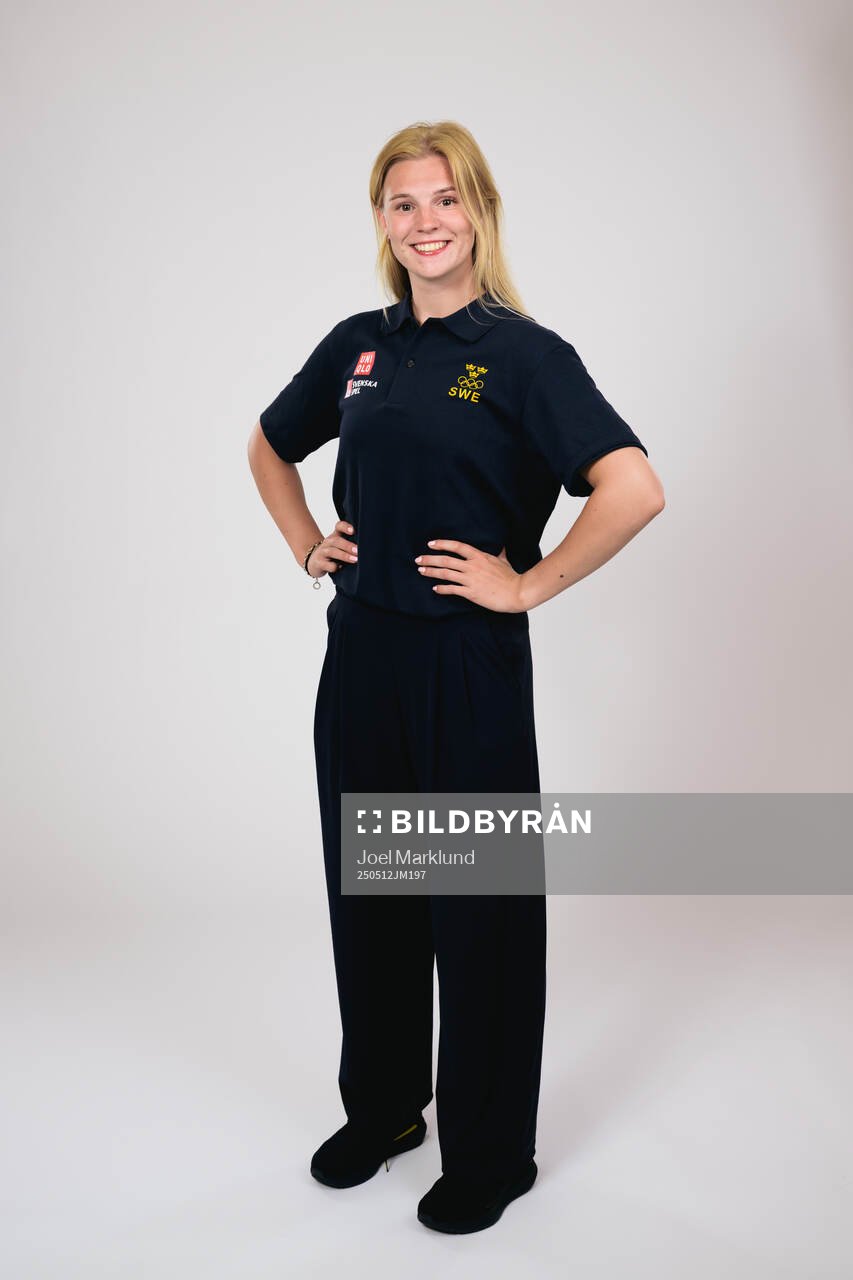 Ice hockey athlete Thea Johansson of Sweden poses for a