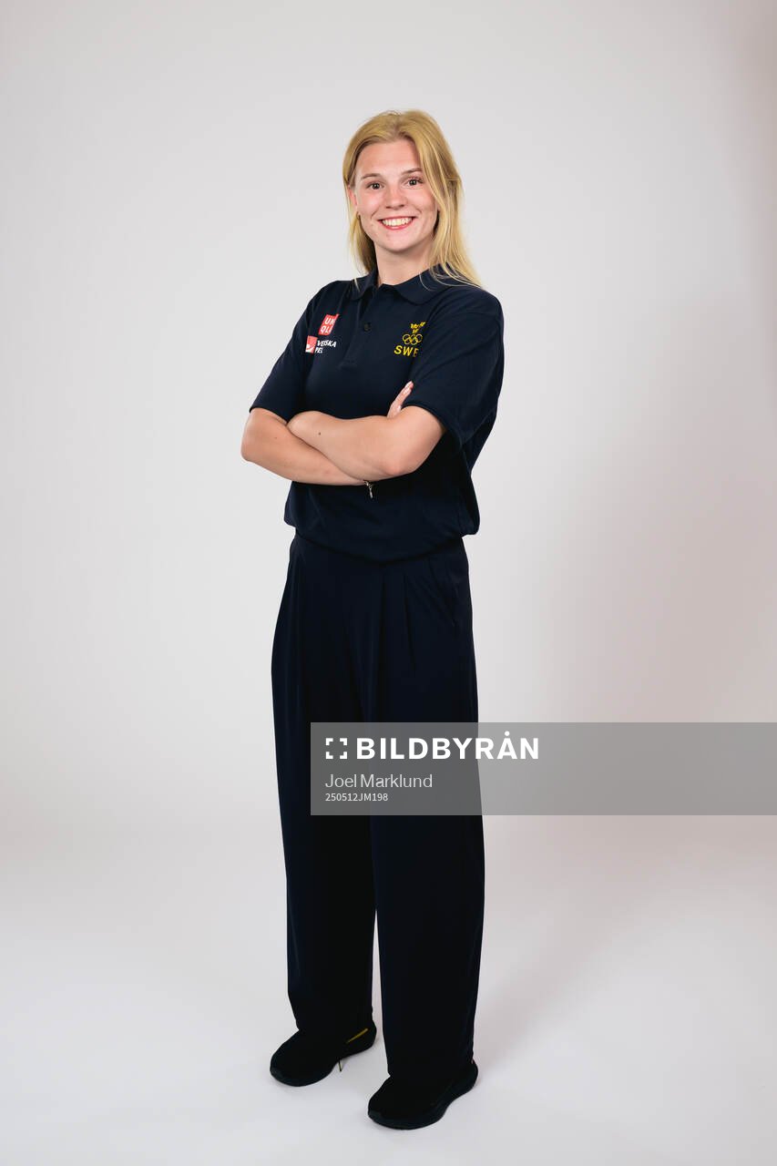 Ice hockey athlete Thea Johansson of Sweden poses for a