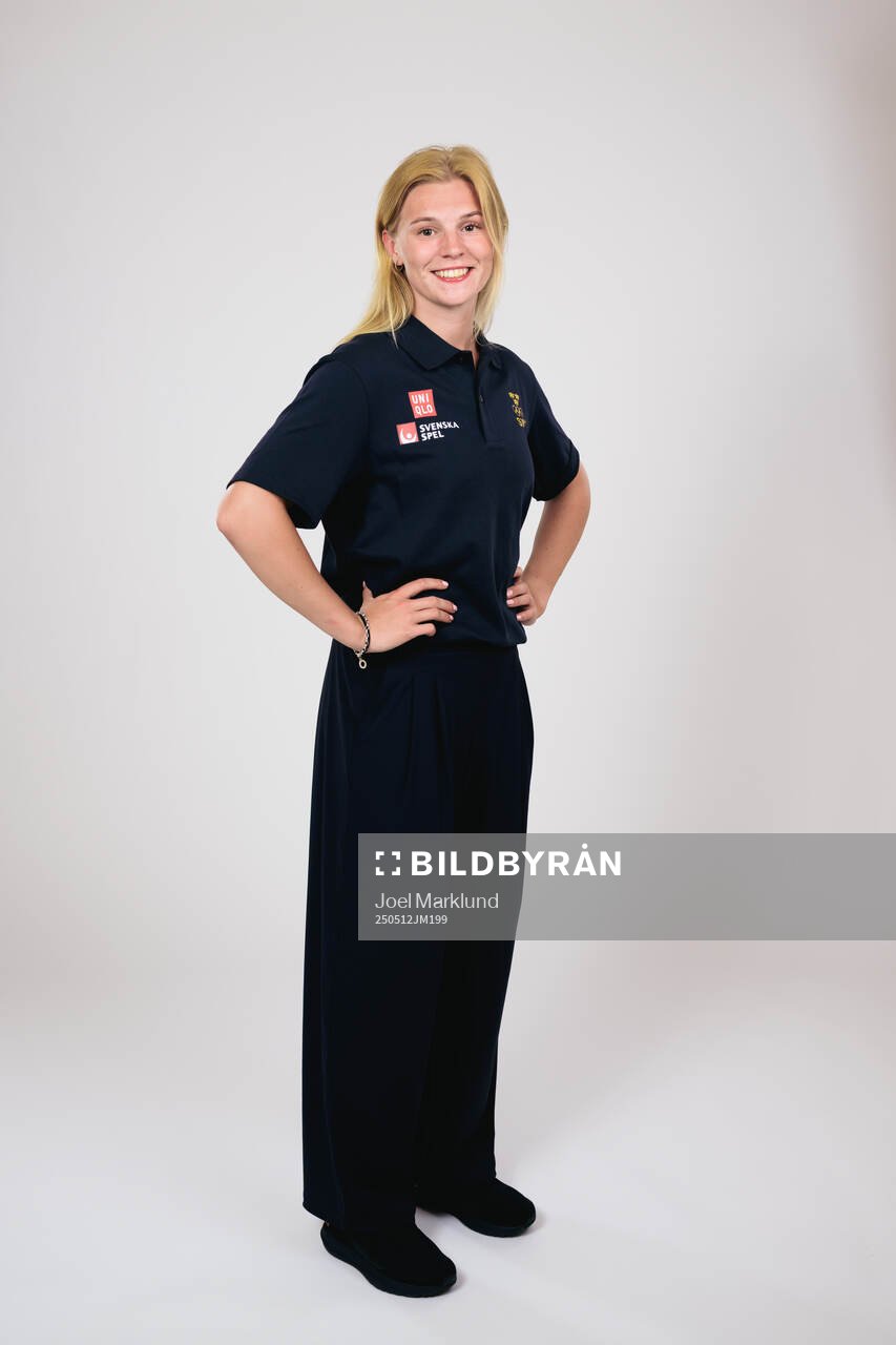 Ice hockey athlete Thea Johansson of Sweden poses for a