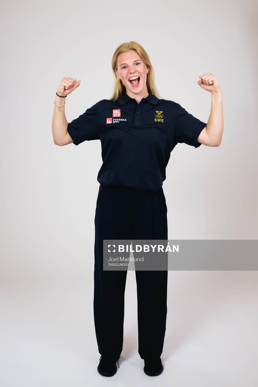 Ice hockey athlete Thea Johansson of Sweden poses for a