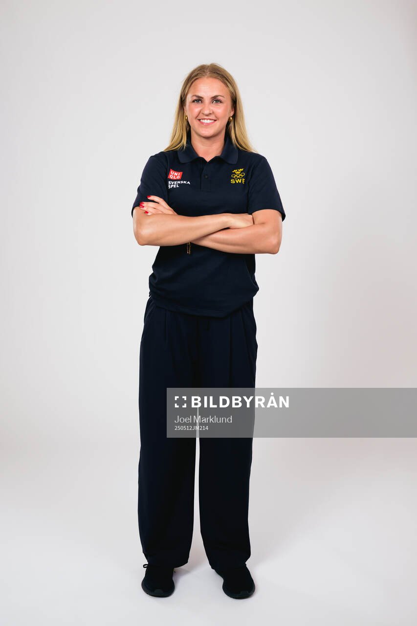 Ice hockey athlete Sofie Lundin of Sweden poses for a