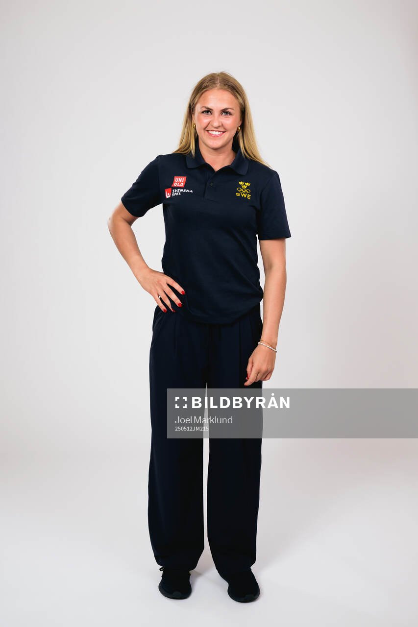 Ice hockey athlete Sofie Lundin of Sweden poses for a