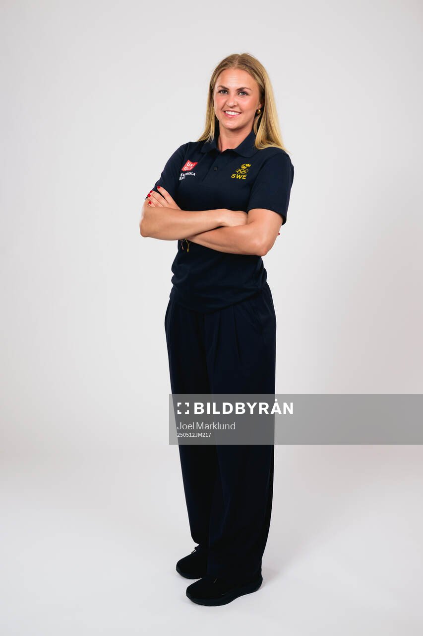 Ice hockey athlete Sofie Lundin of Sweden poses for a