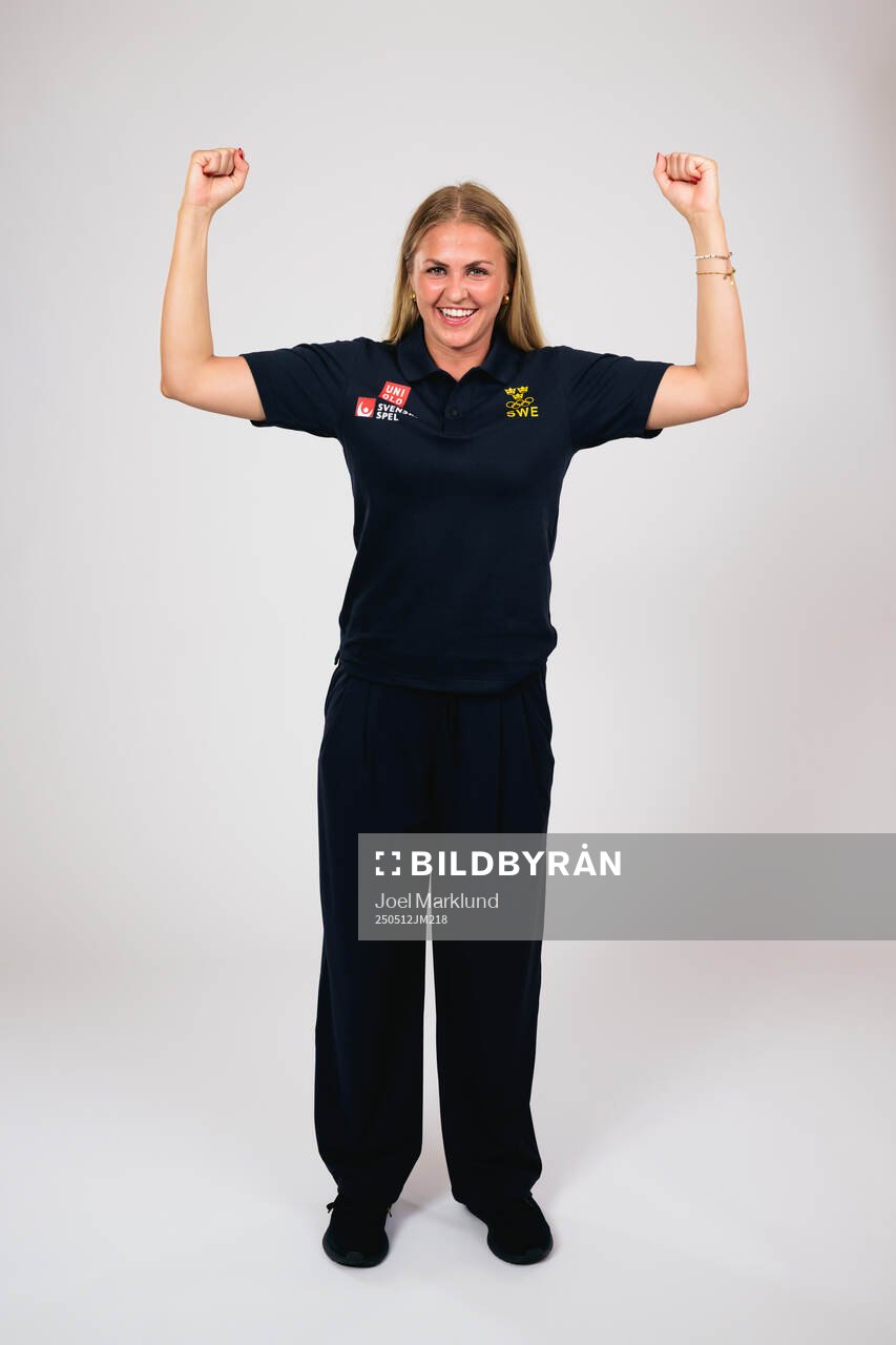 Ice hockey athlete Sofie Lundin of Sweden poses for a