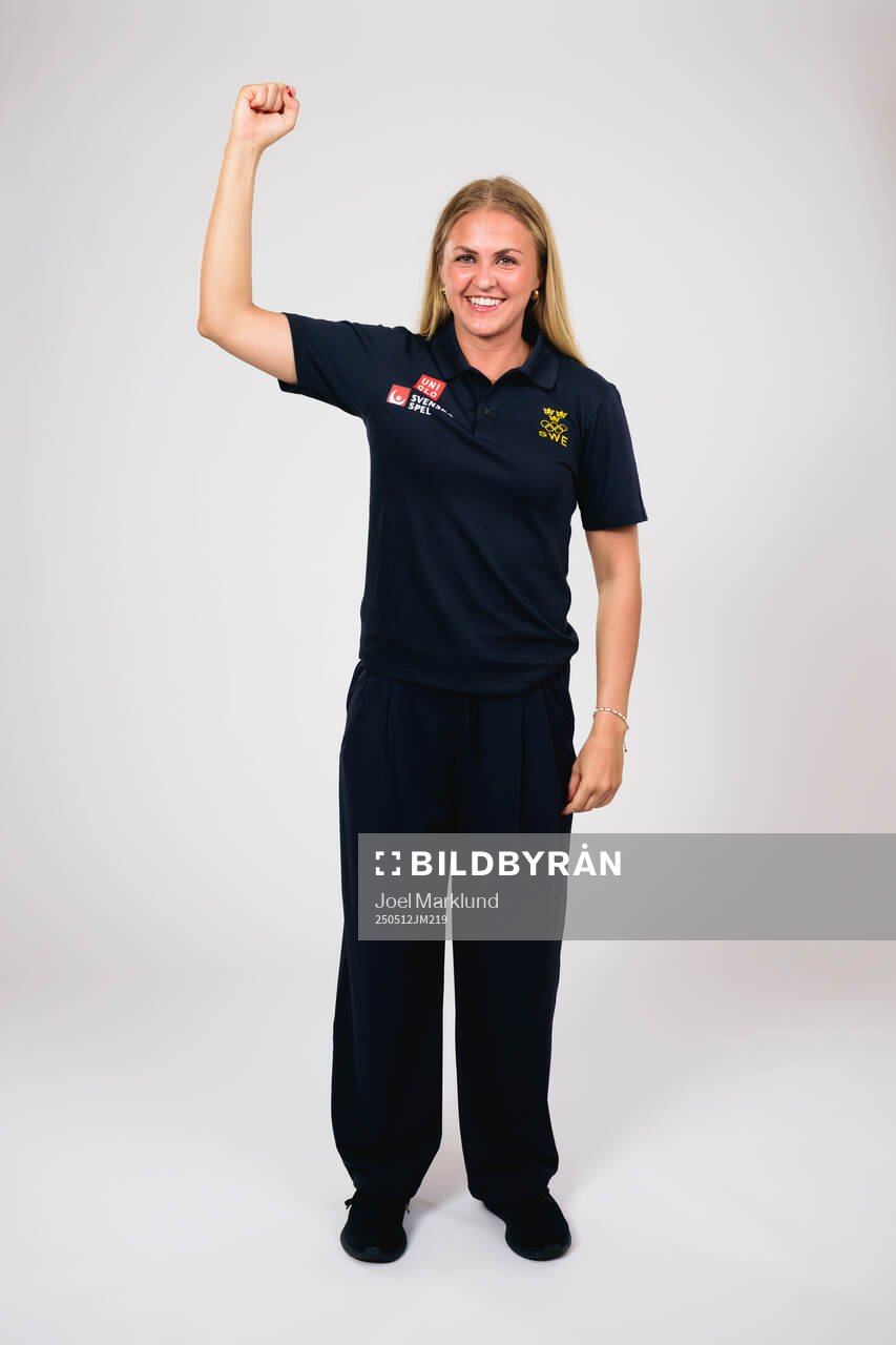 Ice hockey athlete Sofie Lundin of Sweden poses for a