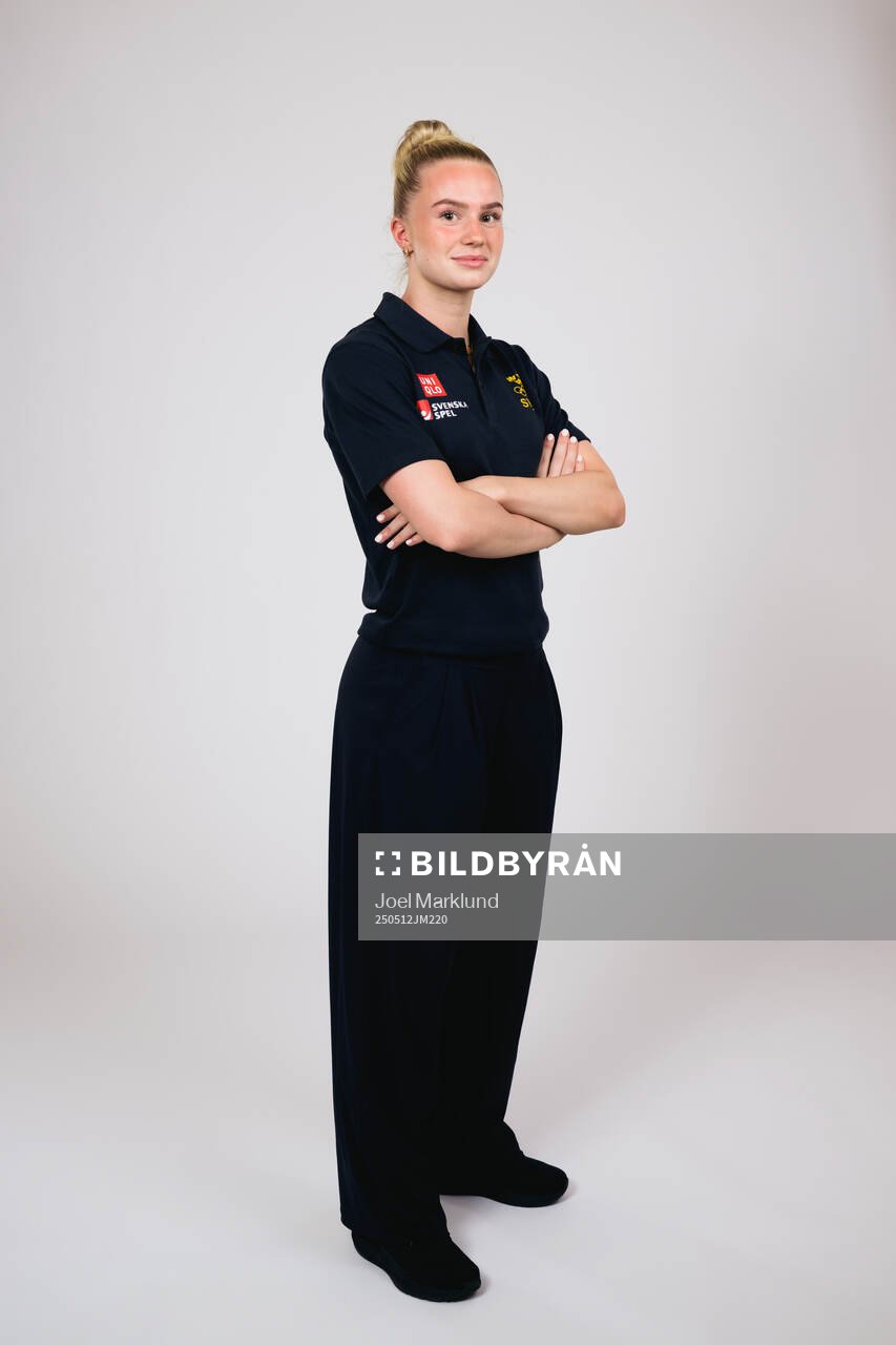 Ice hockey athlete Wilma Sundin of Sweden poses for a