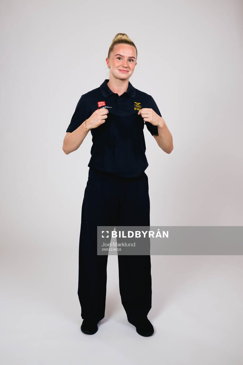 Ice hockey athlete Wilma Sundin of Sweden poses for a