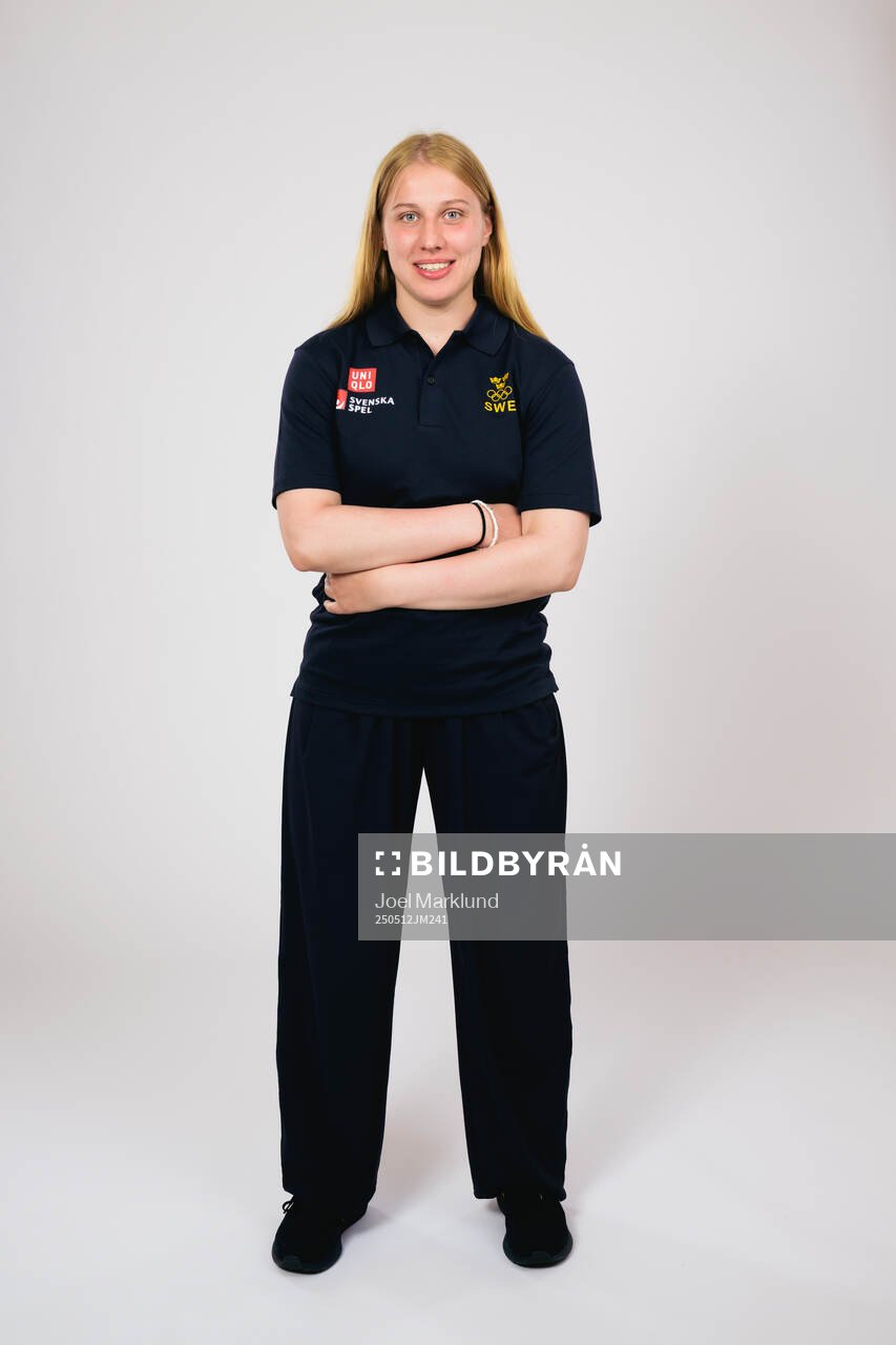 Ice hockey athlete Ebba Svensson Träff of Sweden poses for