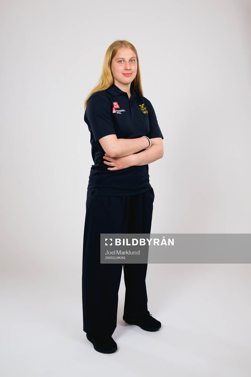 Ice hockey athlete Ebba Svensson Träff of Sweden poses for