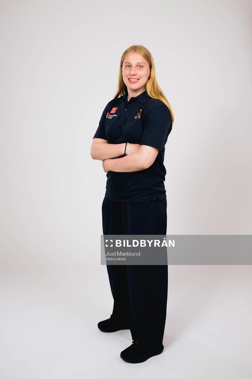 Ice hockey athlete Ebba Svensson Träff of Sweden poses for