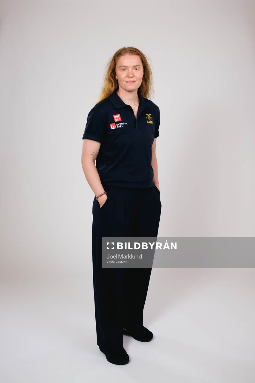 Ice hockey athlete Paula Bergström of Sweden poses for a