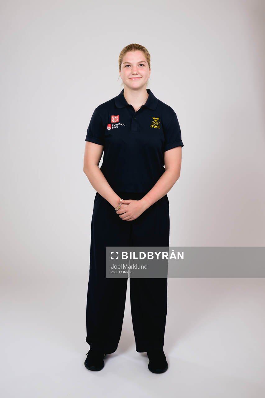 Ice hockey athlete Ebba Hedqvist of Sweden poses for a