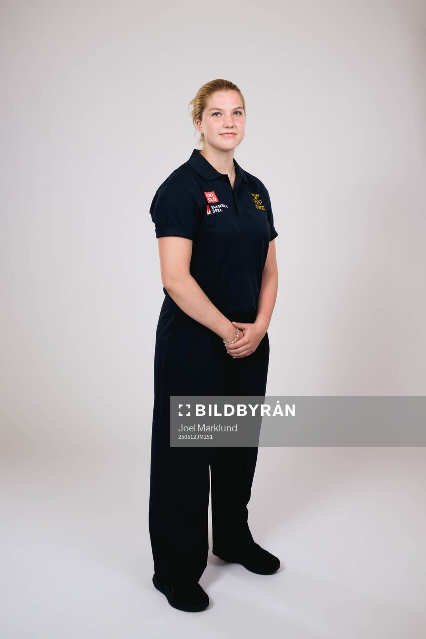 Ice hockey athlete Ebba Hedqvist of Sweden poses for a