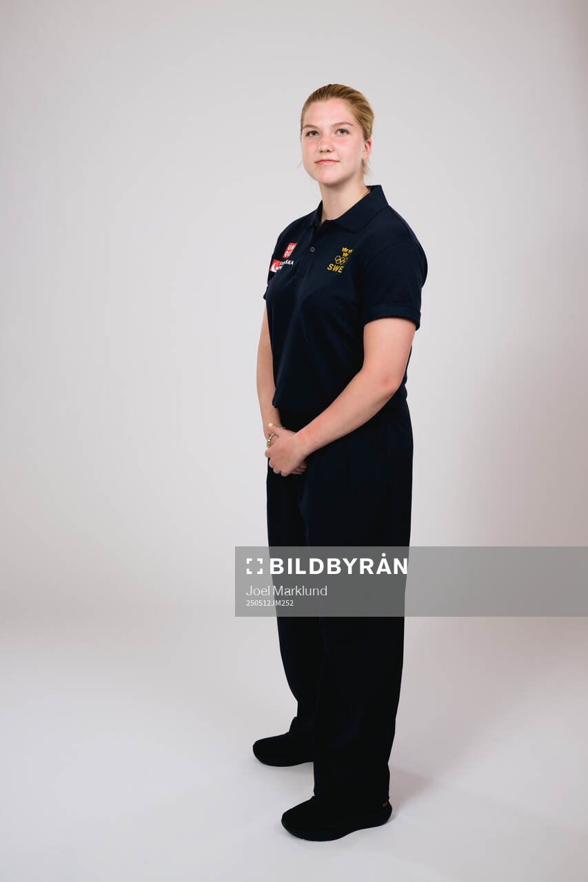 Ice hockey athlete Ebba Hedqvist of Sweden poses for a