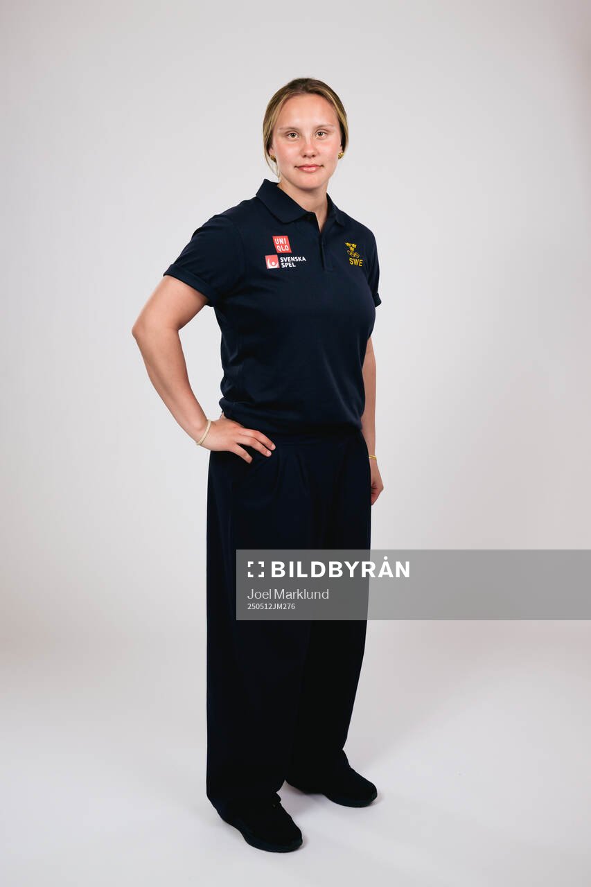Ice hockey athlete Jenna Raunio of Sweden poses for a