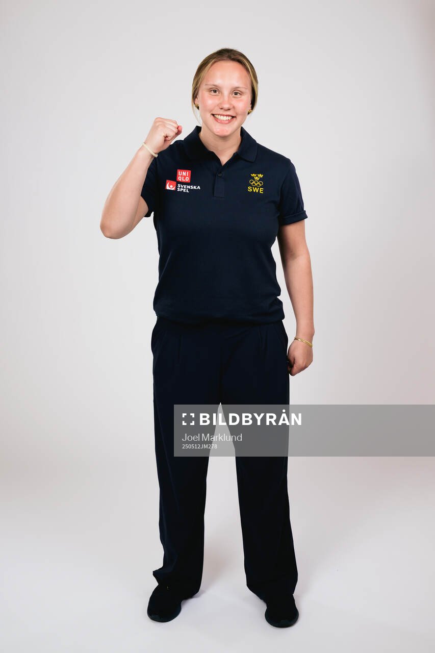 Ice hockey athlete Jenna Raunio of Sweden poses for a