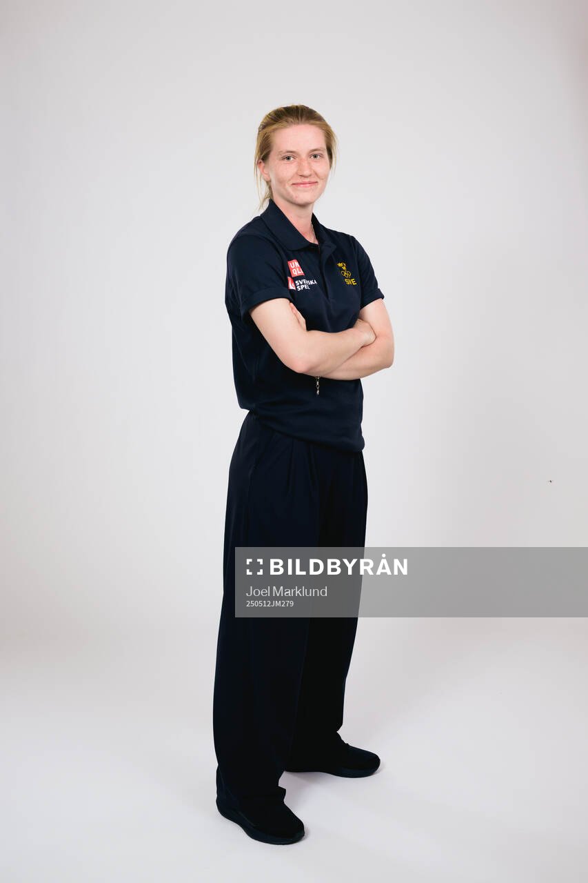 Ice hockey athlete Hilda Svensson of Sweden poses for a