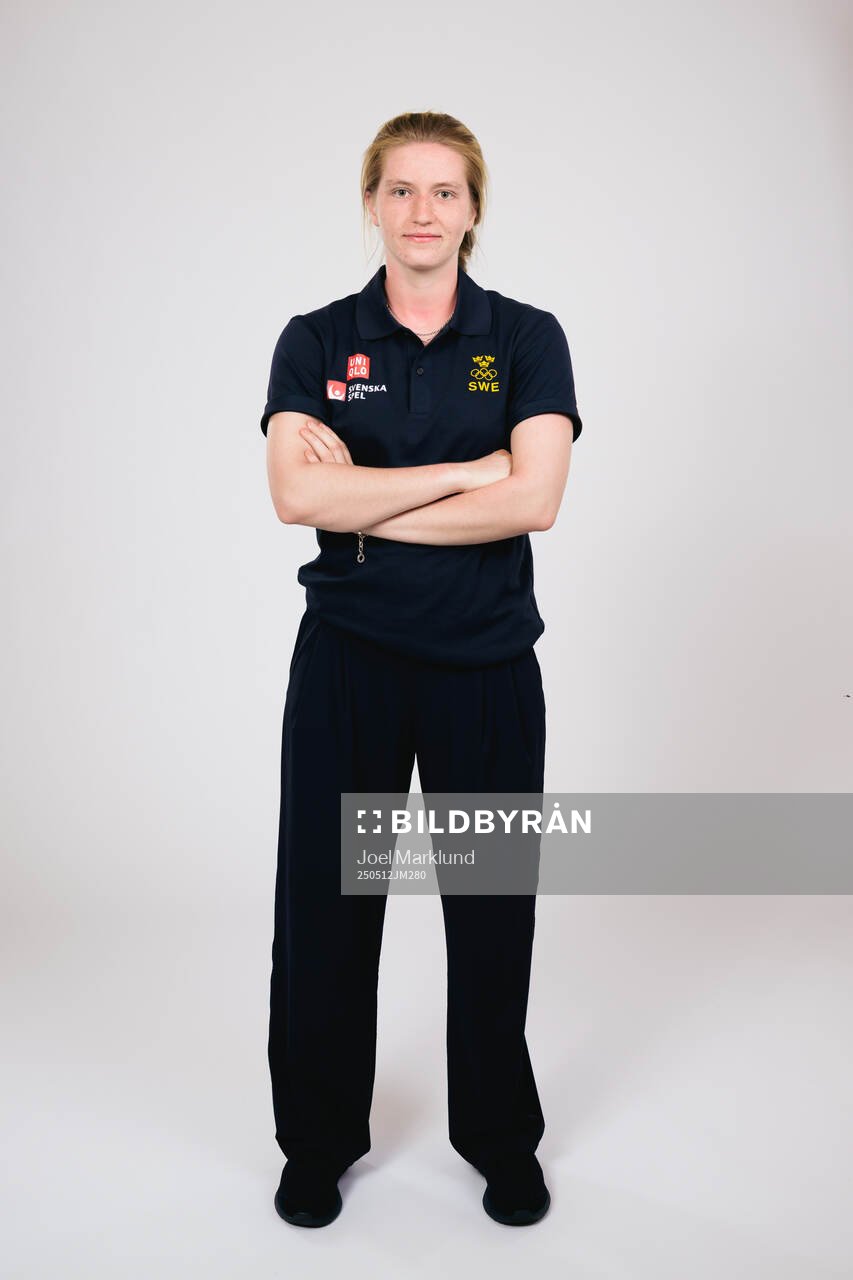 Ice hockey athlete Hilda Svensson of Sweden poses for a