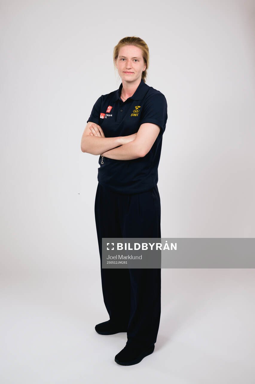 Ice hockey athlete Hilda Svensson of Sweden poses for a