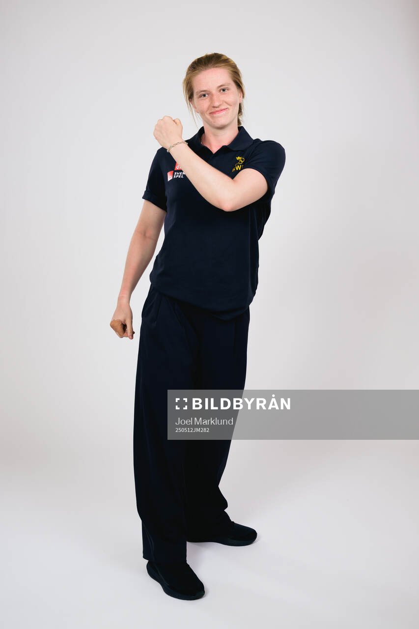 Ice hockey athlete Hilda Svensson of Sweden poses for a