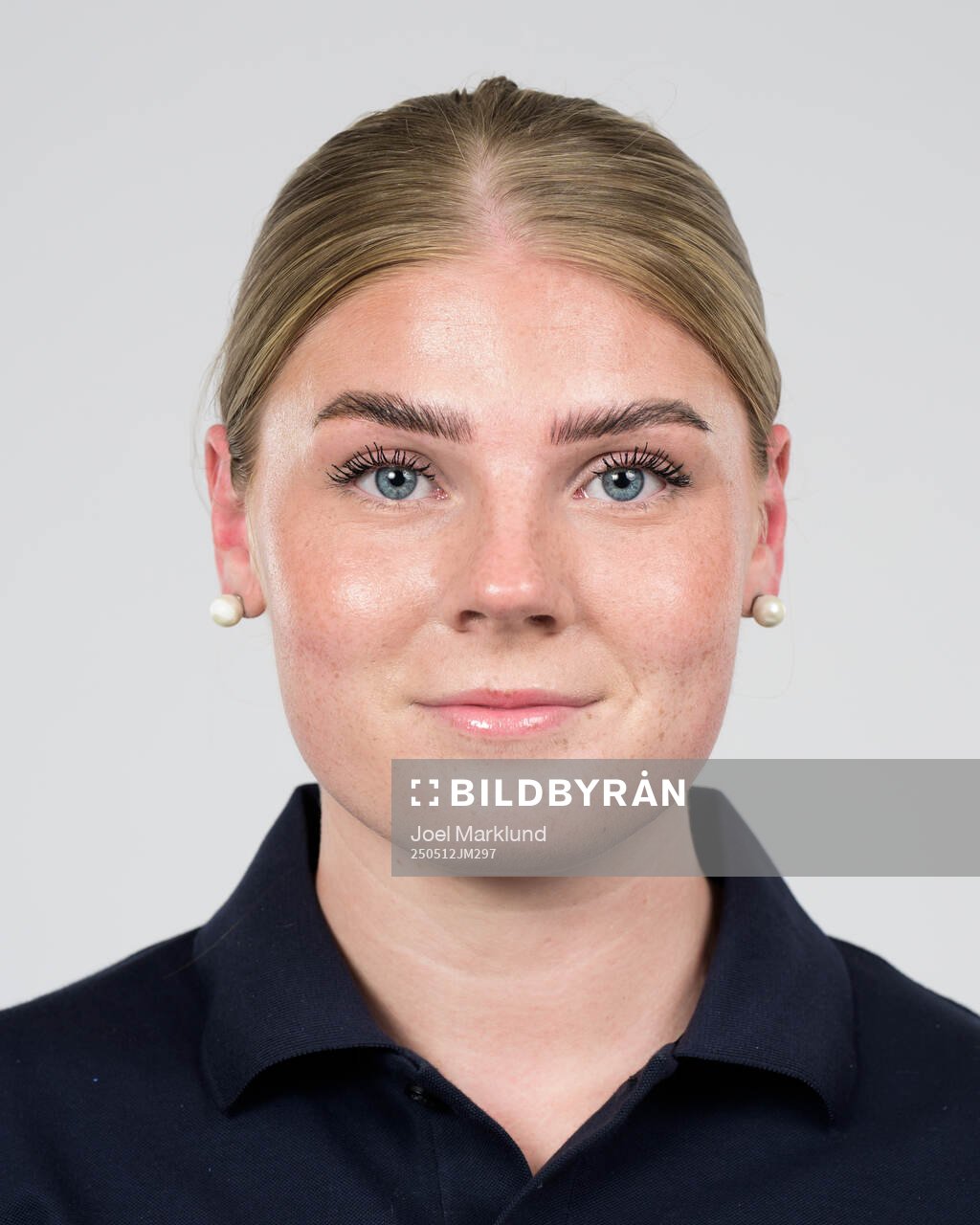 Ice hockey athlete Lova Blom of Sweden poses for a portrait