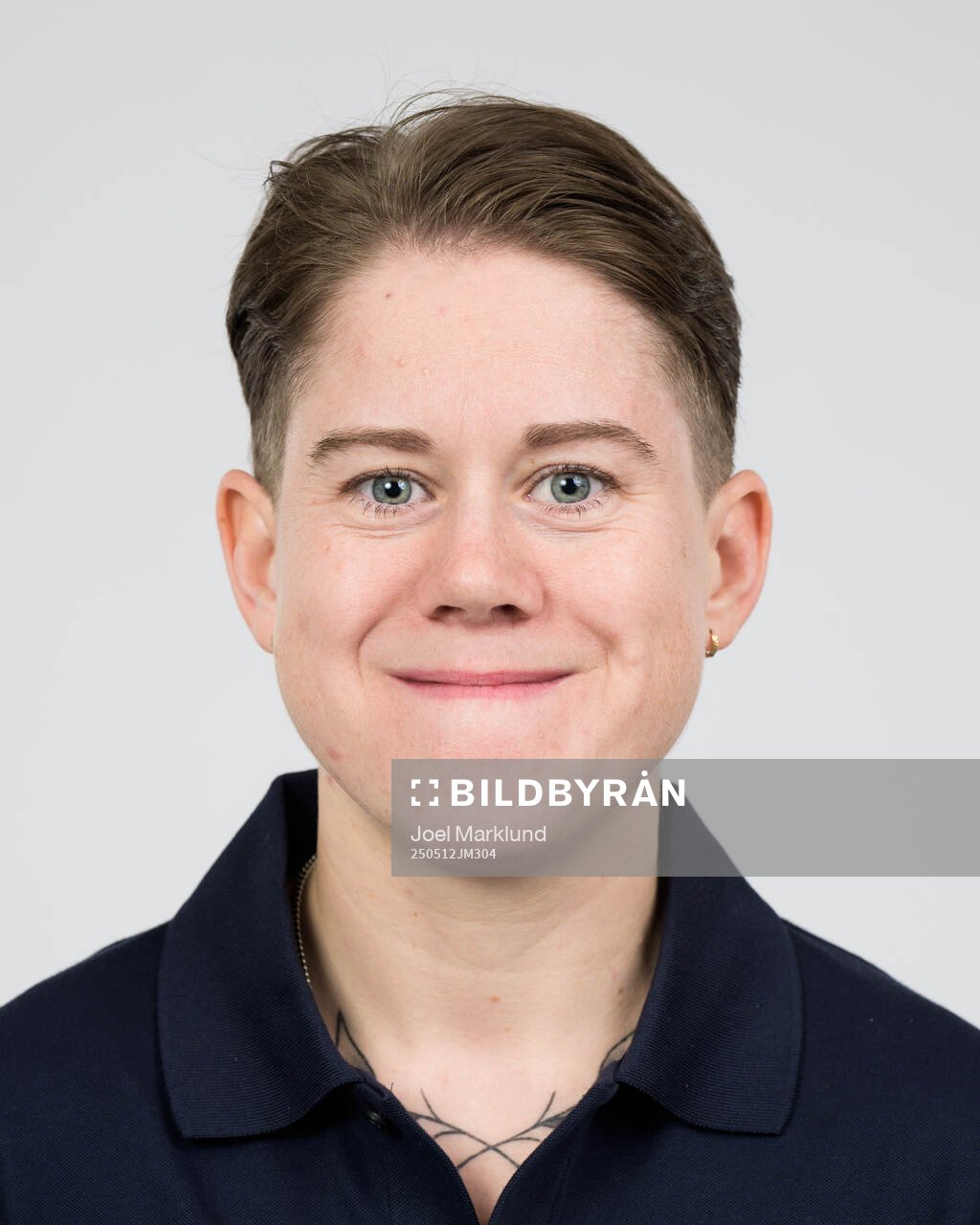Ice hockey athlete Lisa Johansson of Sweden poses for a