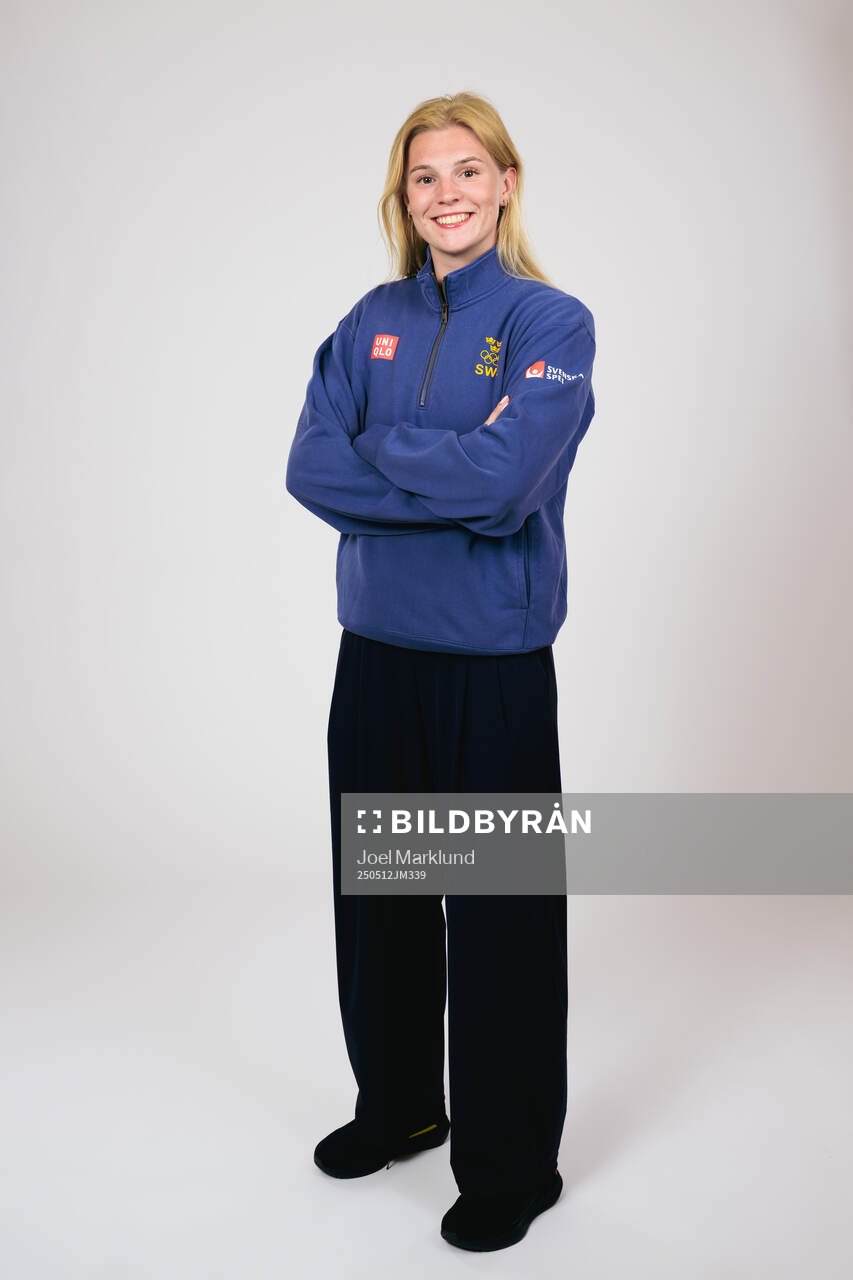 Ice hockey athlete Thea Johansson of Sweden poses for a