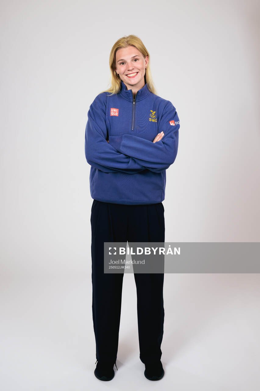 Ice hockey athlete Thea Johansson of Sweden poses for a