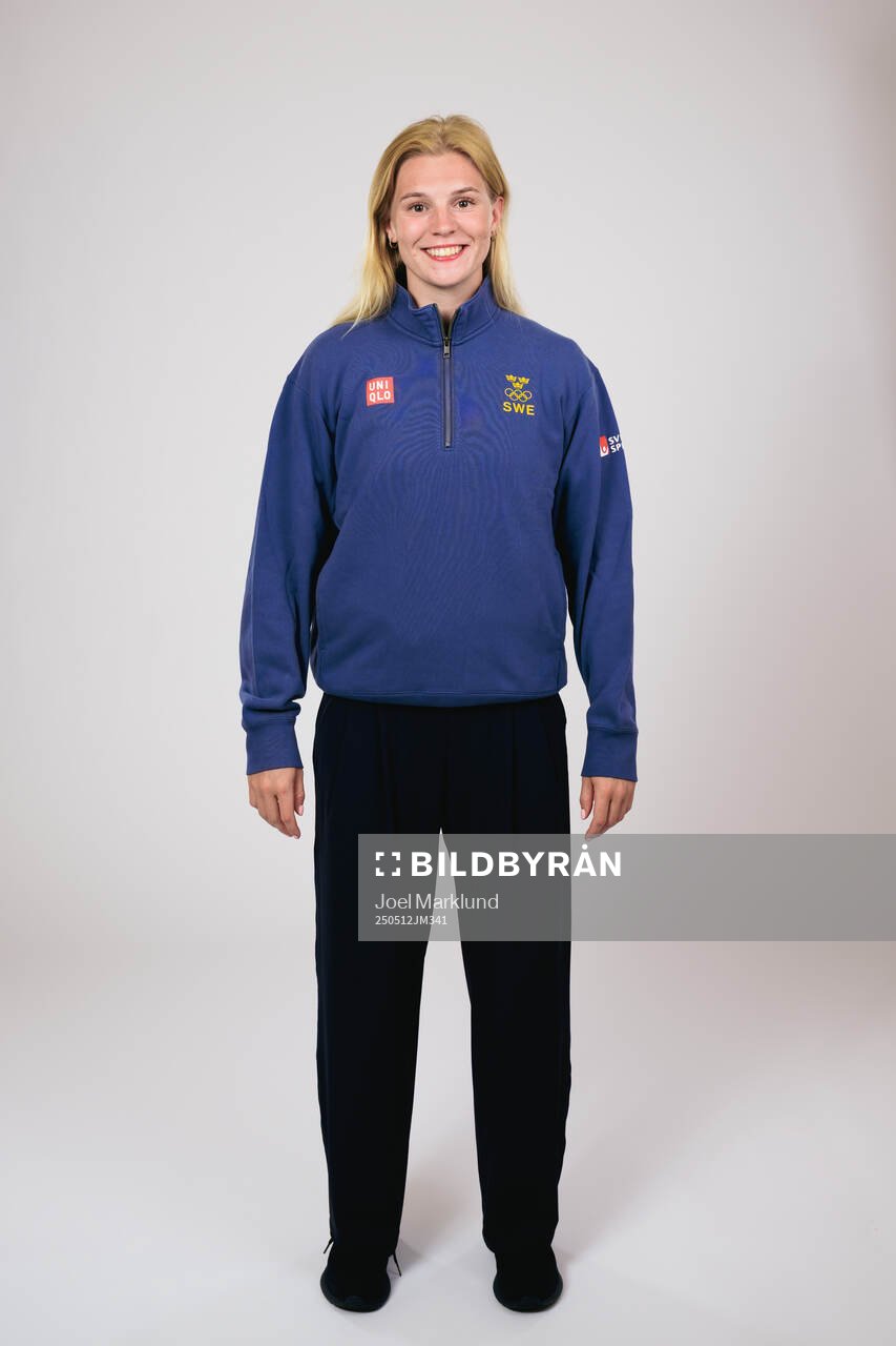 Ice hockey athlete Thea Johansson of Sweden poses for a
