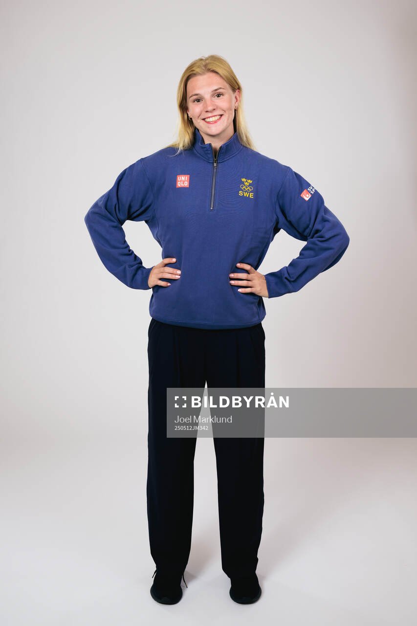 Ice hockey athlete Thea Johansson of Sweden poses for a