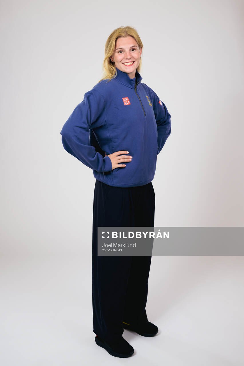 Ice hockey athlete Thea Johansson of Sweden poses for a