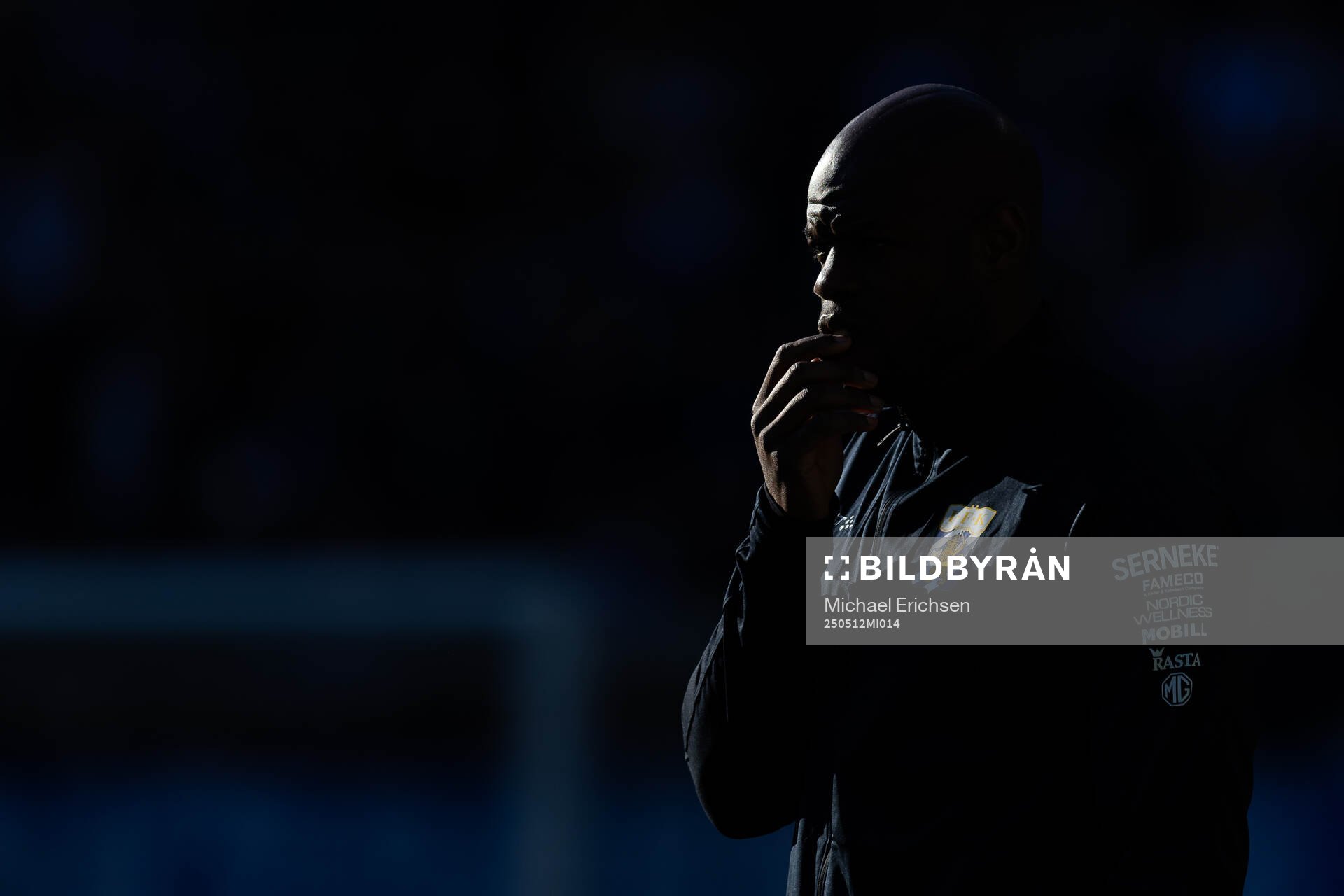 IFK Göteborgs fystränare Hakeem Araba inför fotbollsmatchen i Allsvenskan mellan IFK Göteborg och Djurgården den 12 maj 2025 i Göteborg.
