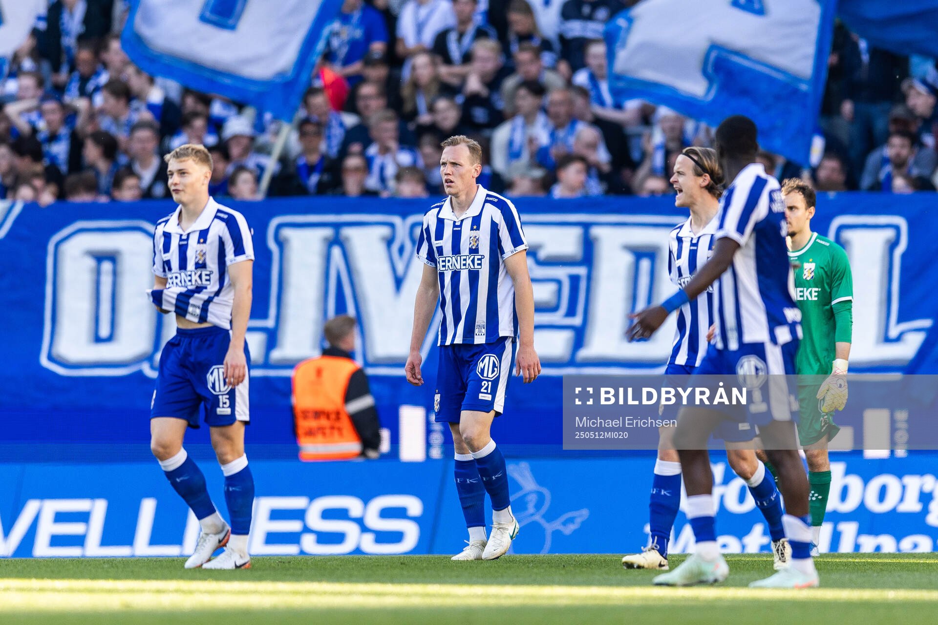 David Kruse, Adam Carlén, August Erlingmark och målvakt