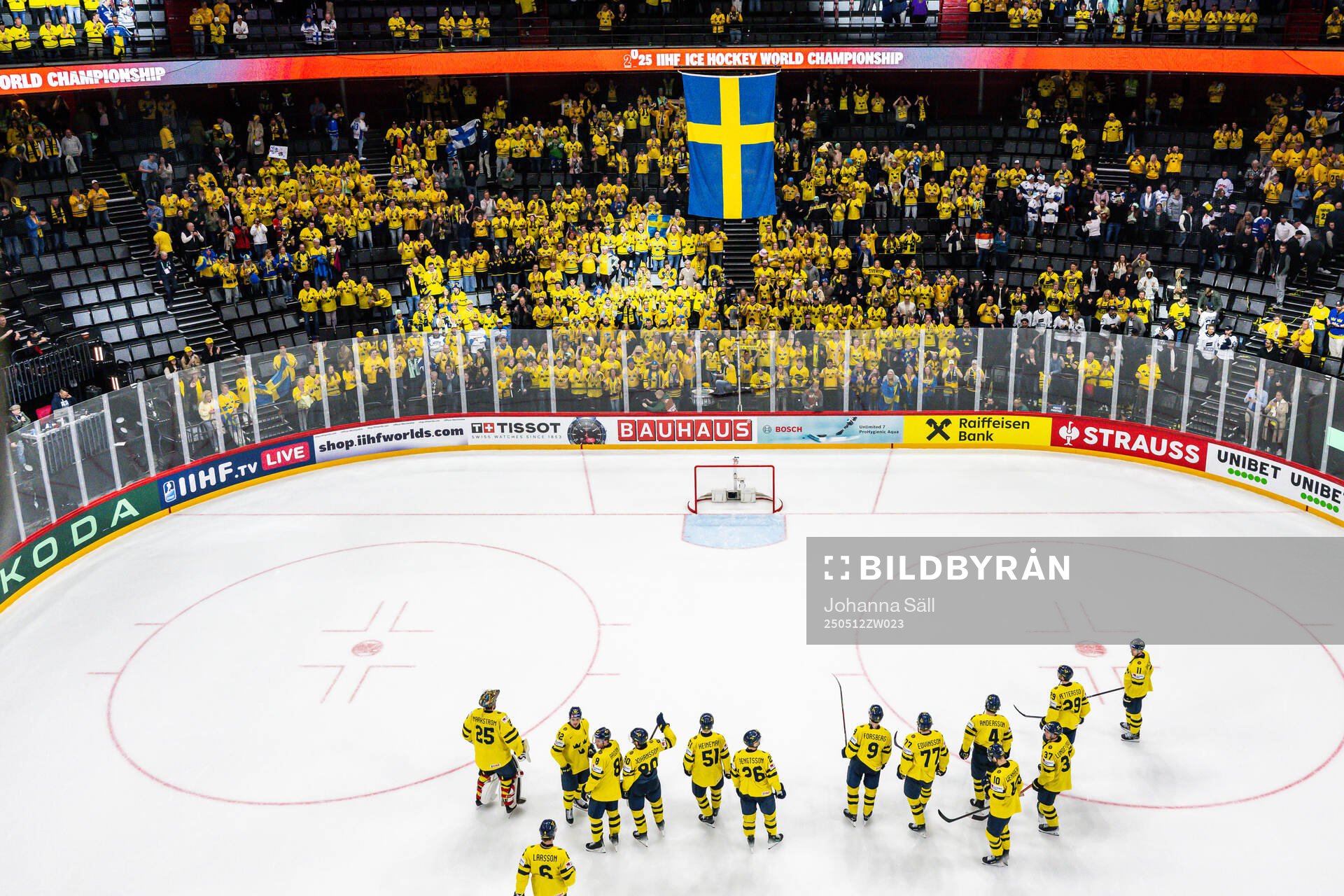 Players of Sweden recognizes the fans