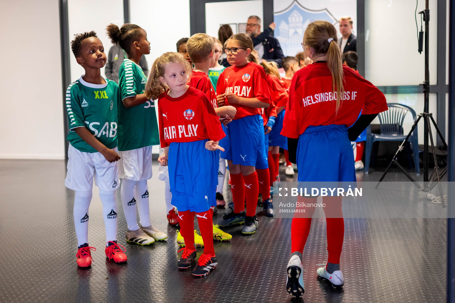 Helsingborgs ungdomssektionen gör sig redo för line upp