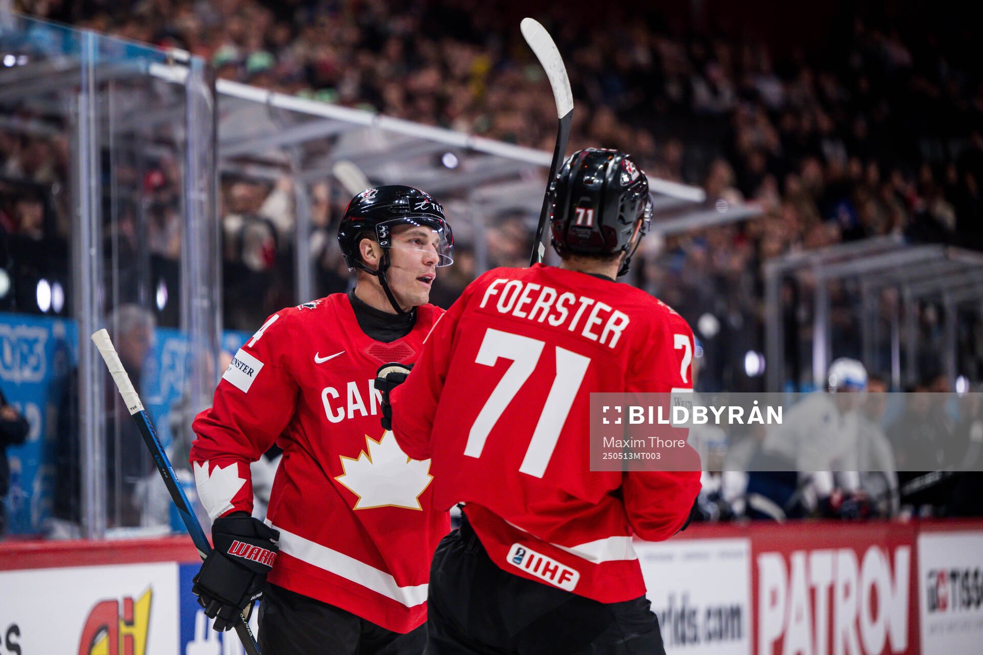 Bo Horvat of Canada celebrates