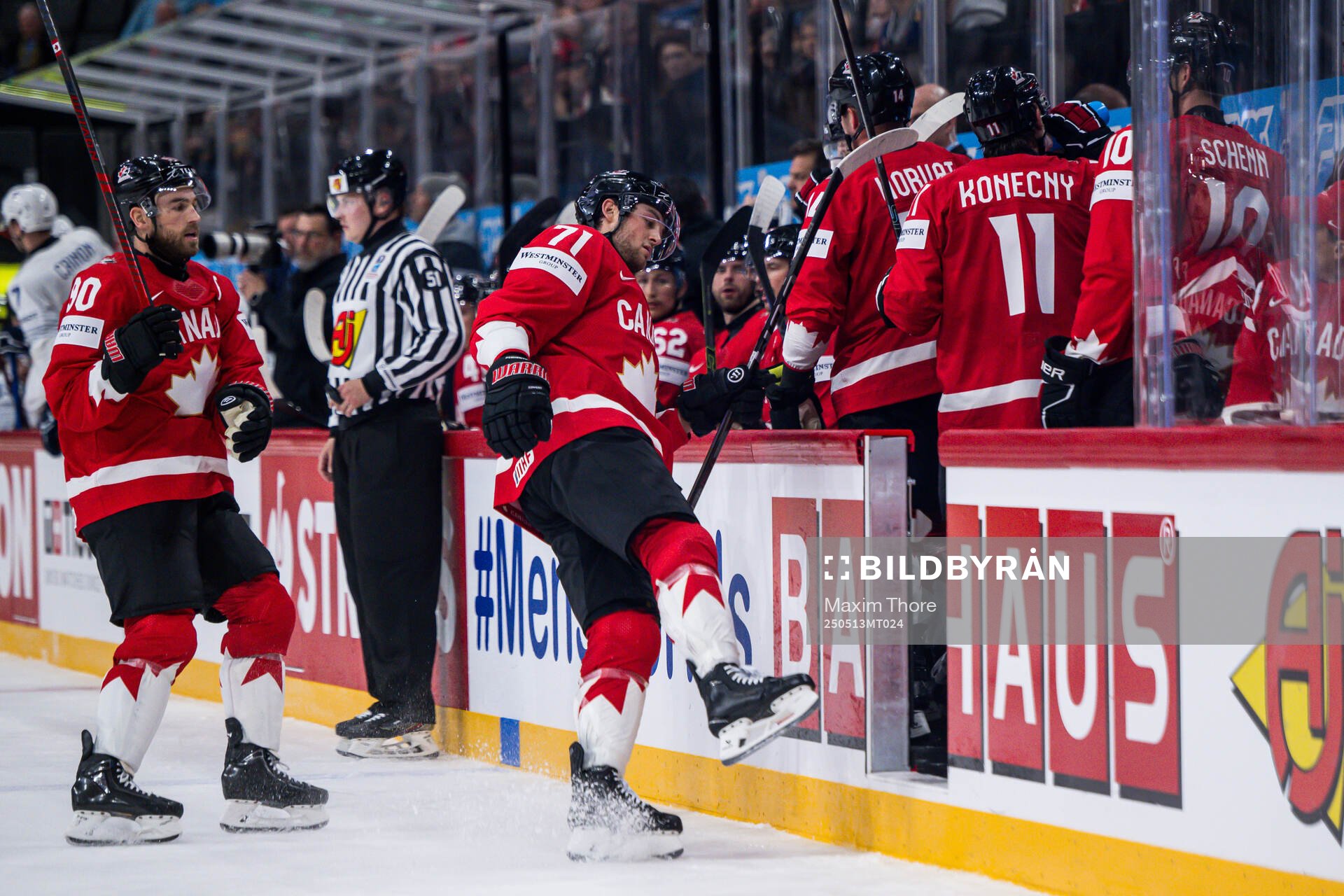 Ryan O’Reilly and Tyson Foerster of Canada