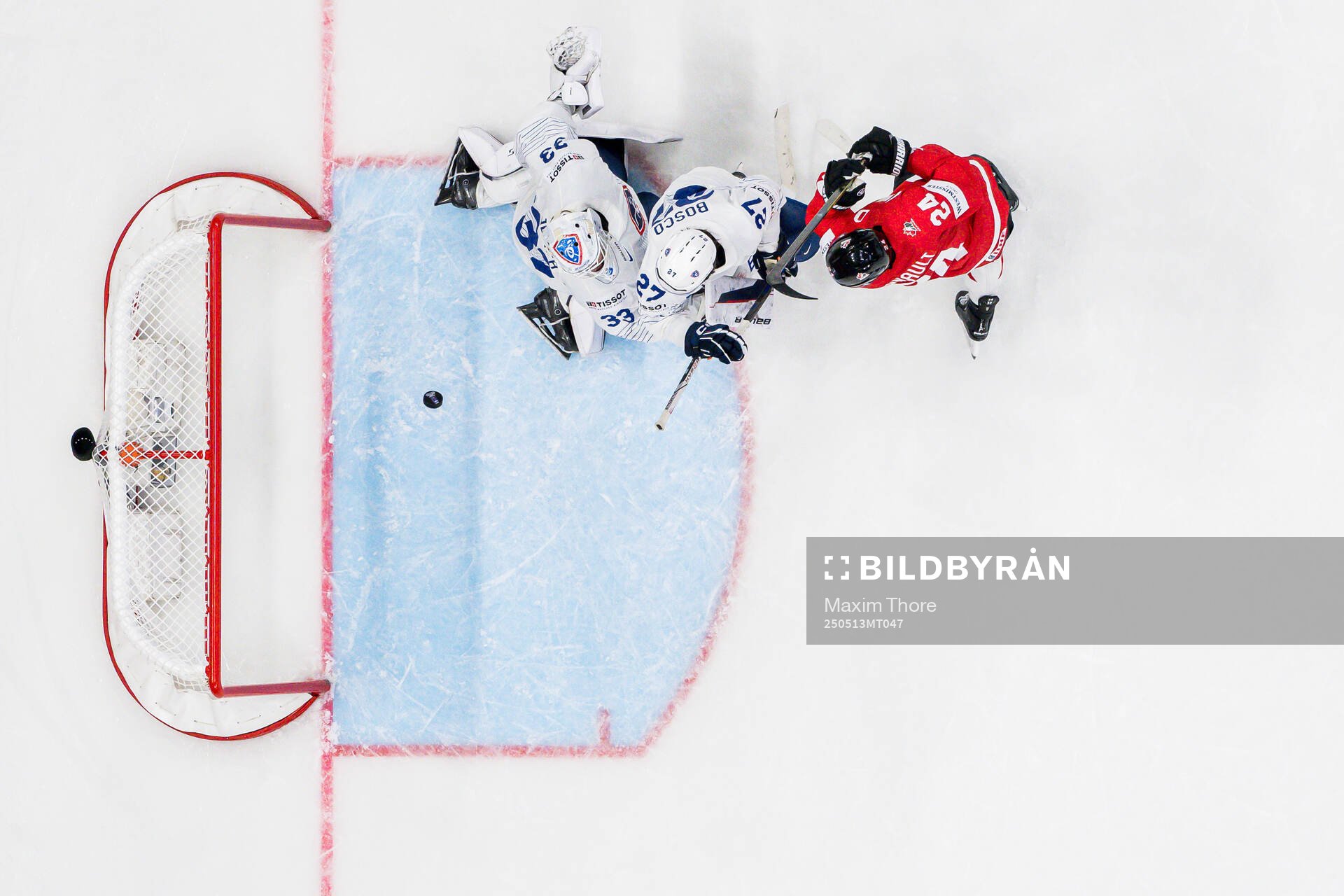 Phillip Danault of Canada see Brandon Montour (not