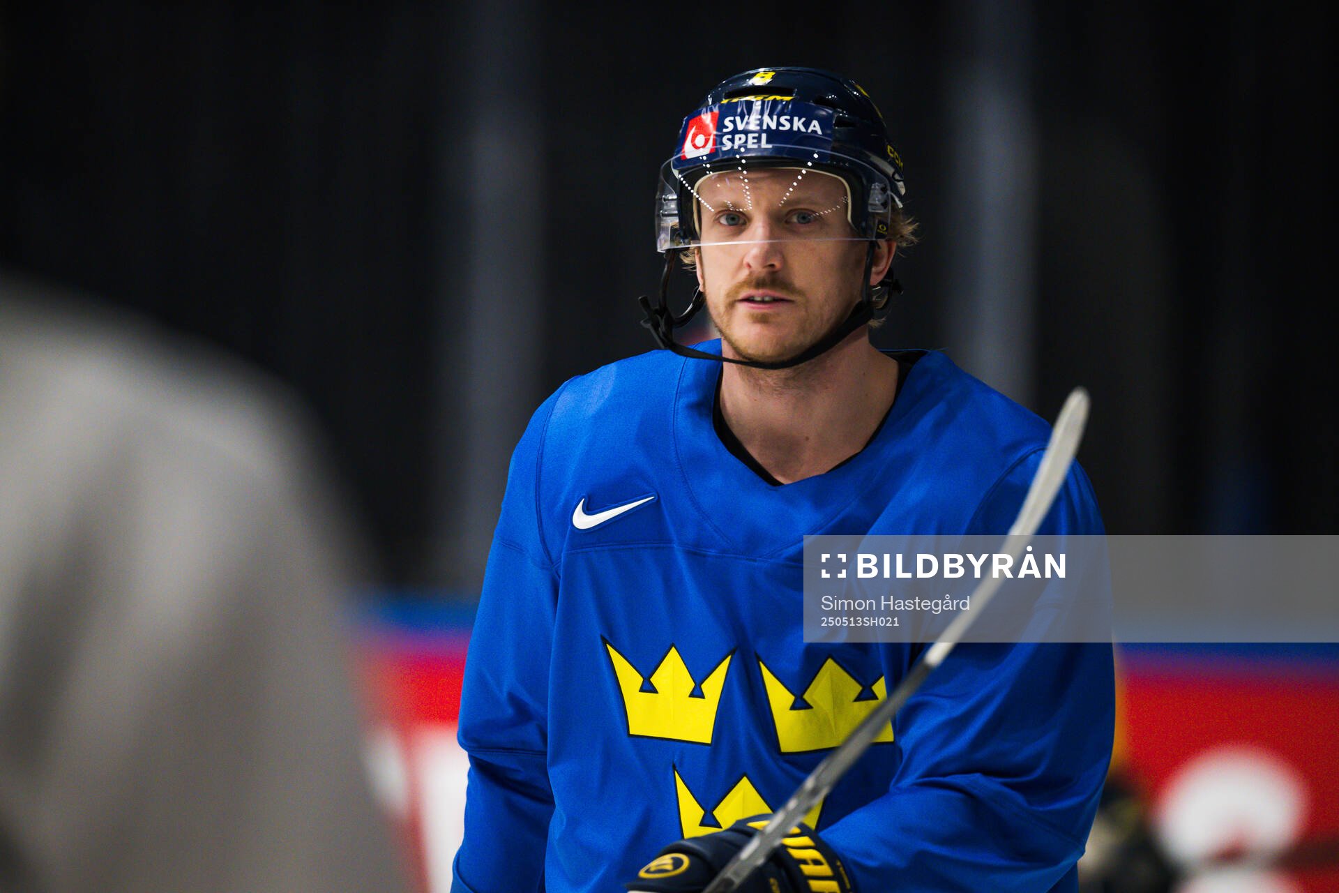 Jonas Brodin at a practice session