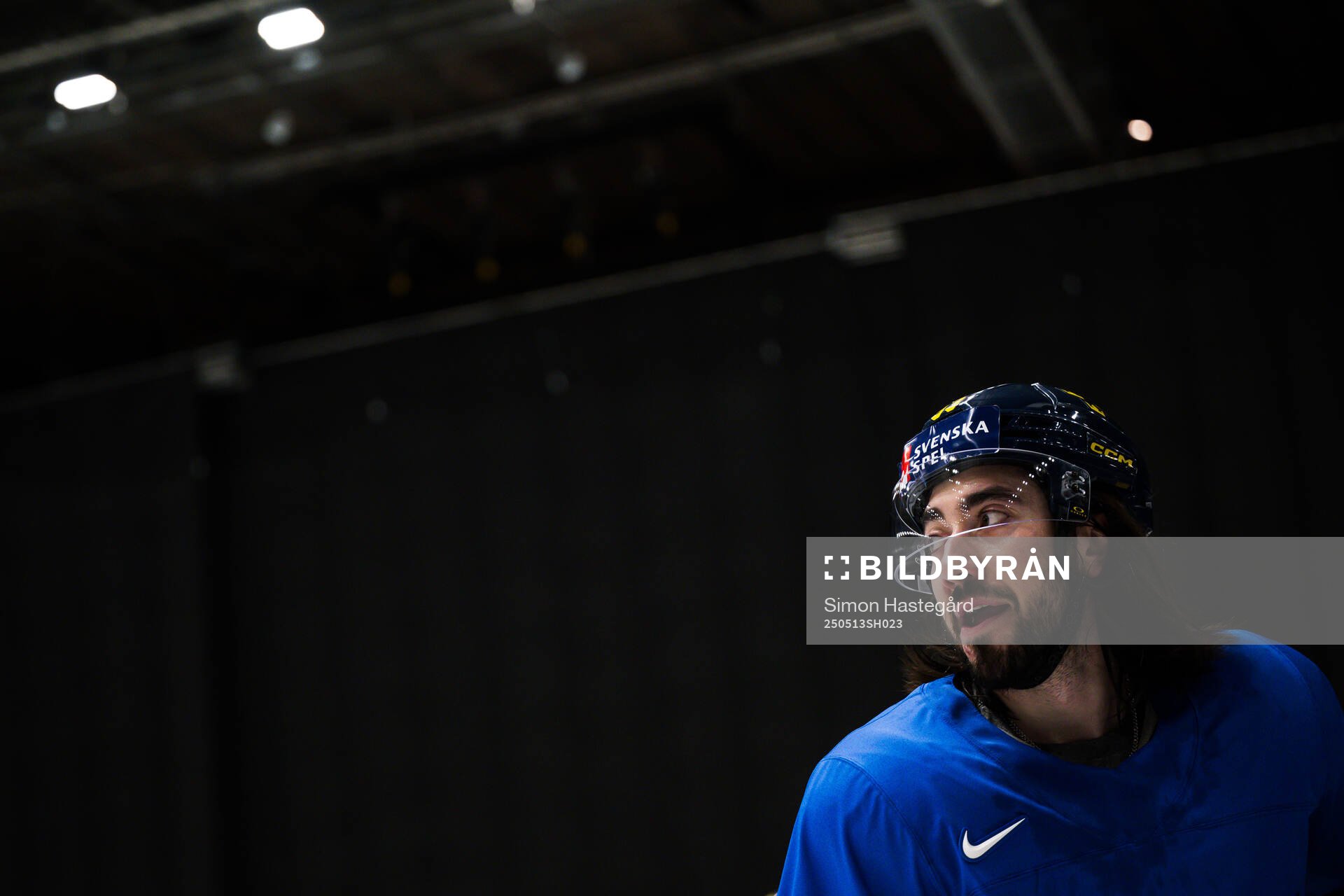 Mika Zibanejad at a practice session