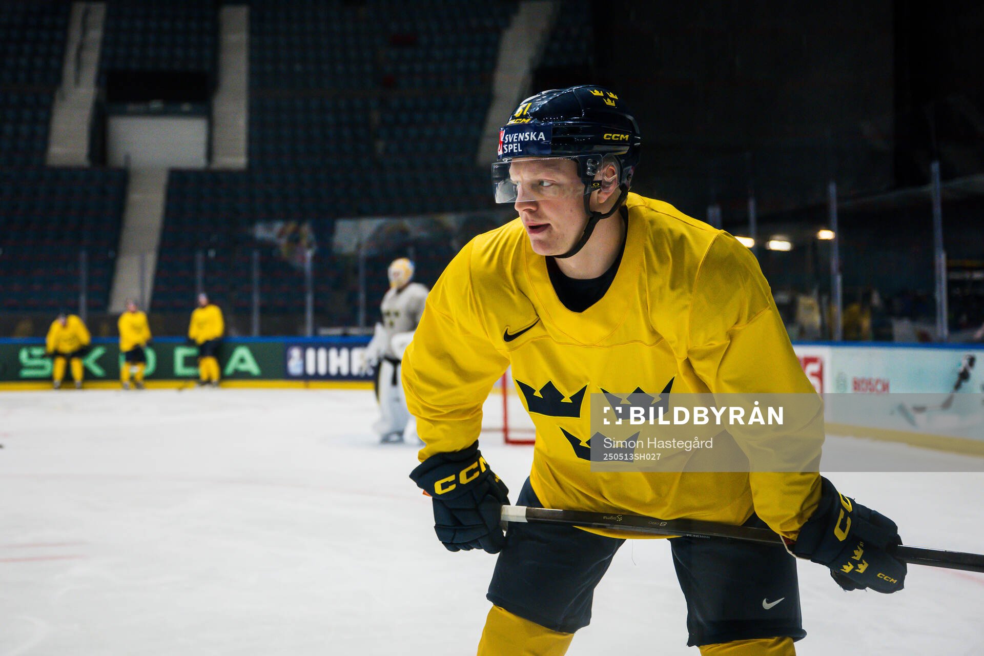 Emil Heineman at a practice session