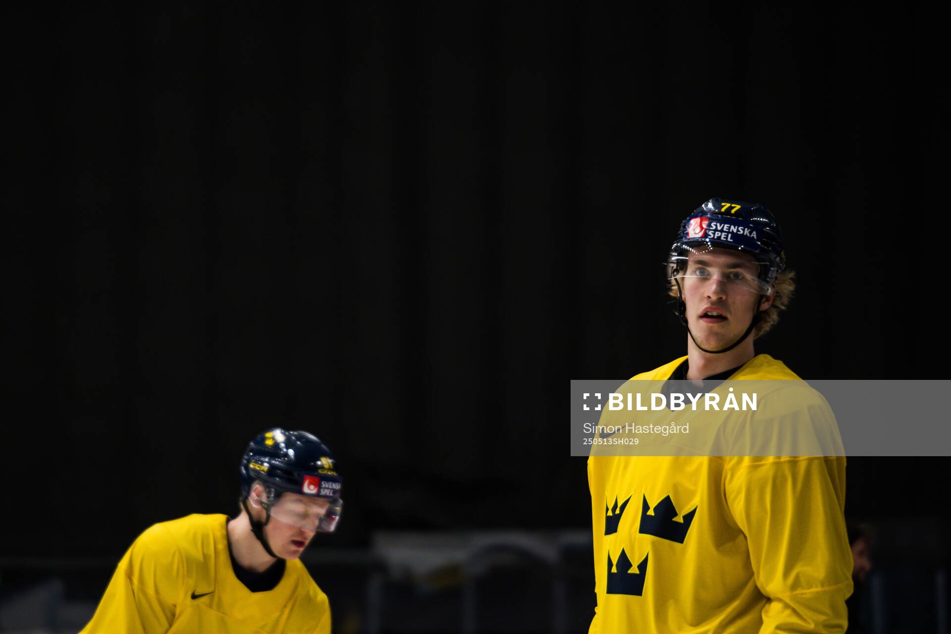 Simon Edvinsson at a practice session