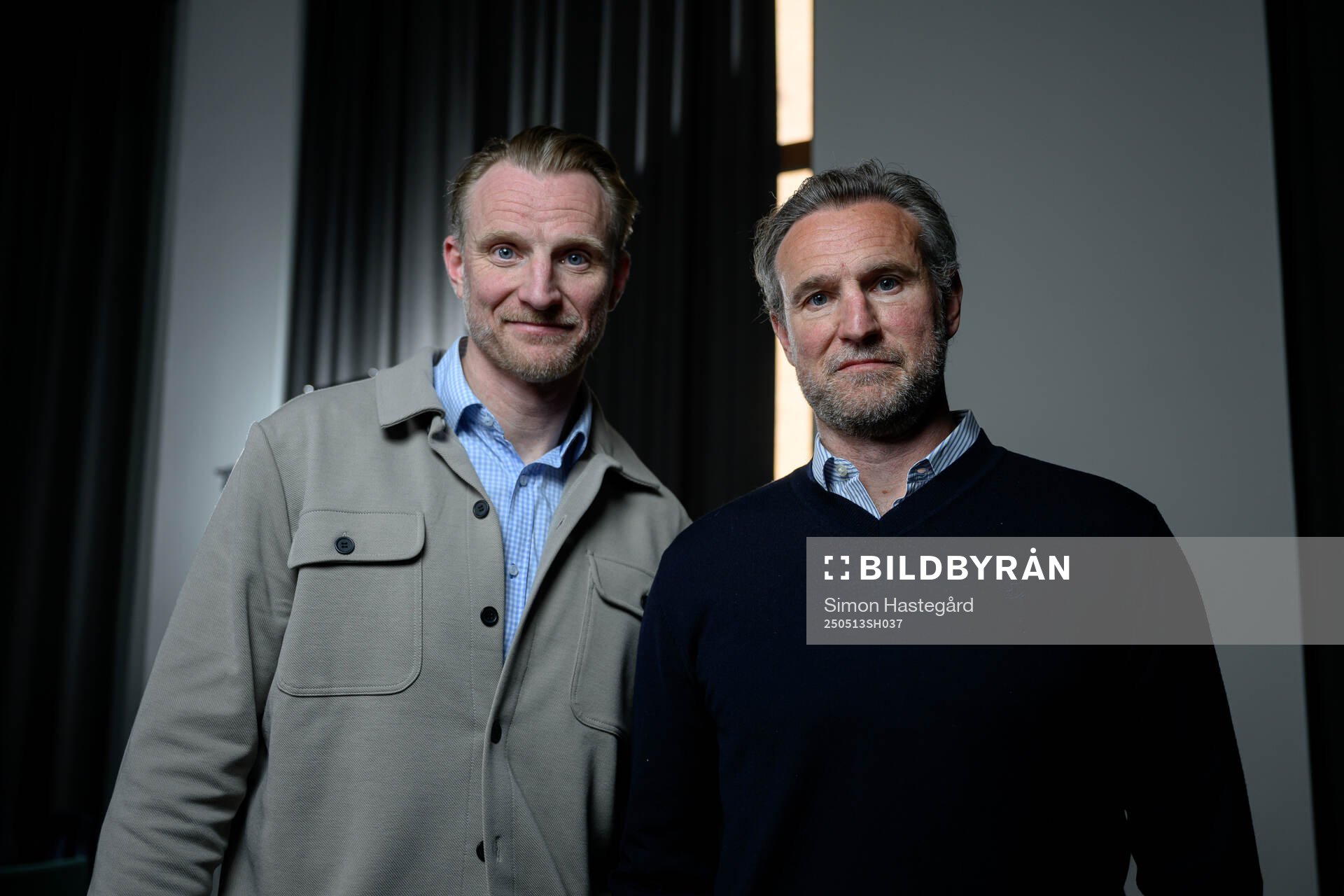 Staffan Kronwall and Niklas Kronwall pose for a portrait