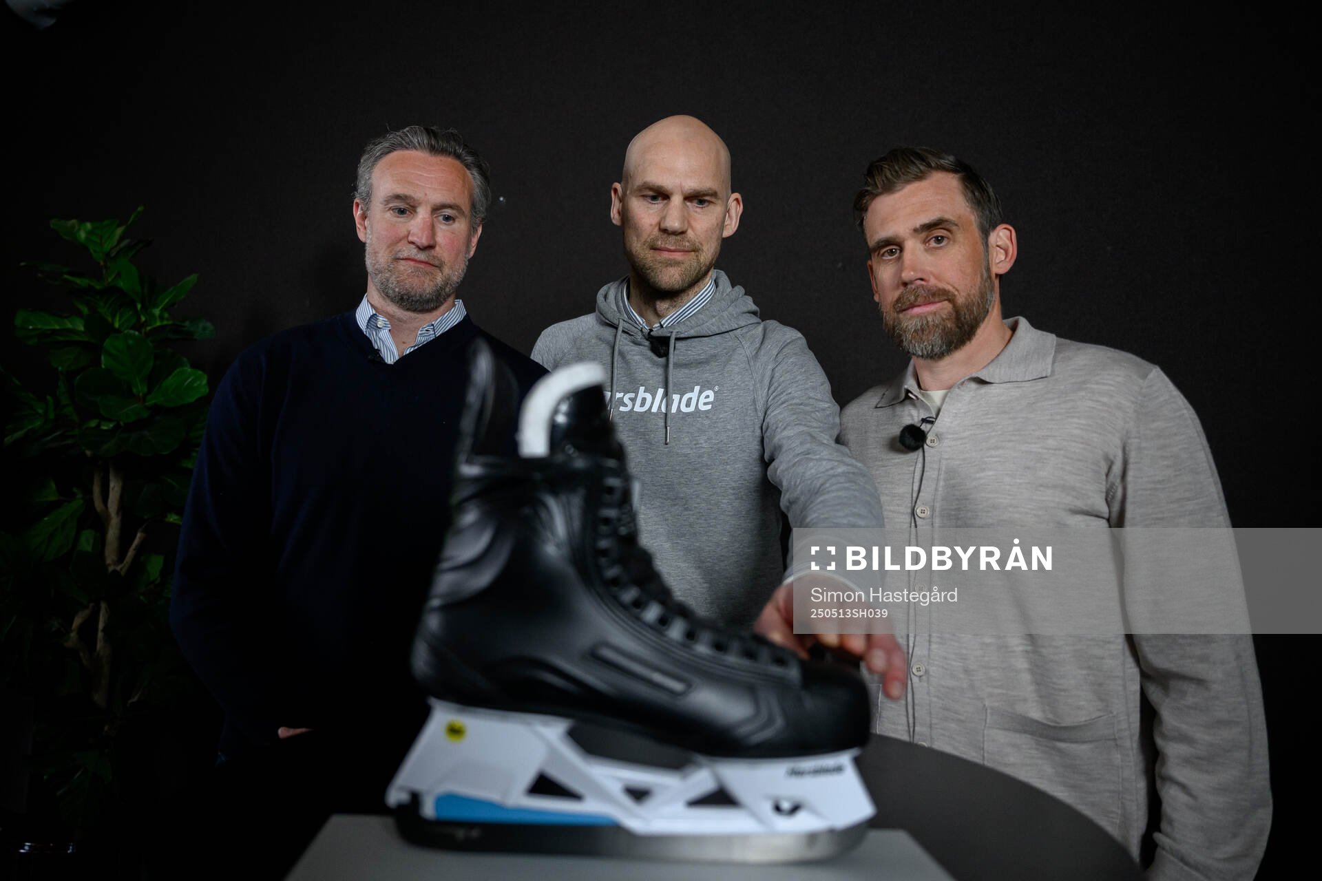 Niklas Kronwall, Per Mårs and Henrik Zetterberg