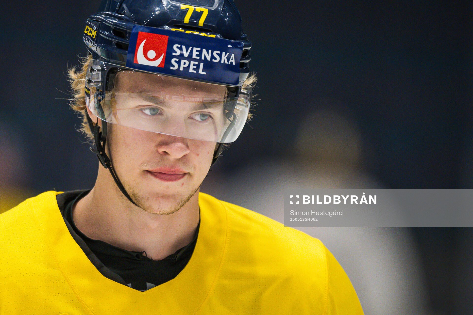 Simon Edvinsson at a practice session