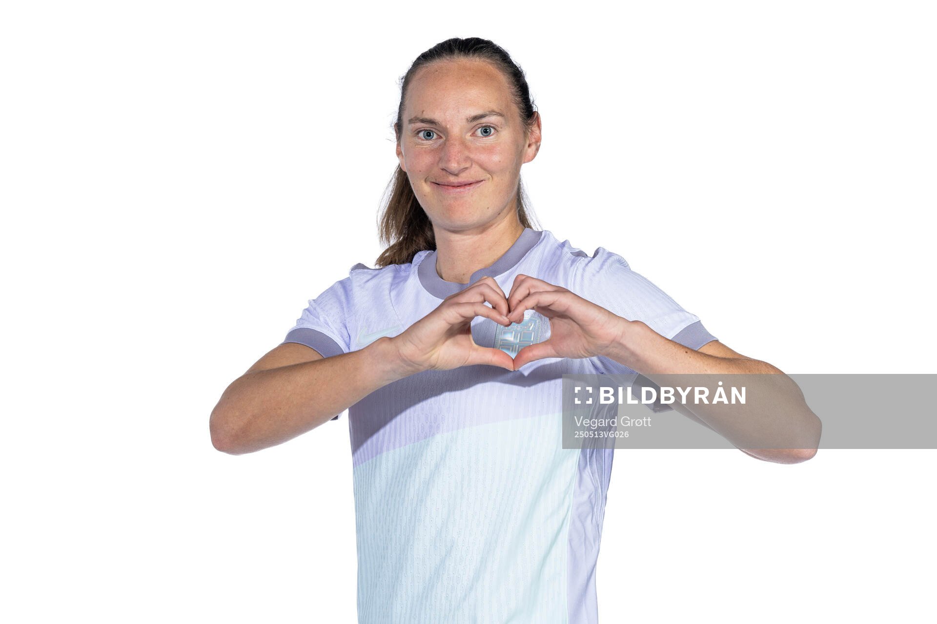 Marit Bratberg Lund of the Norwegian women's national football team poses for a portrait on February 18, 2025 in Toulouse. 