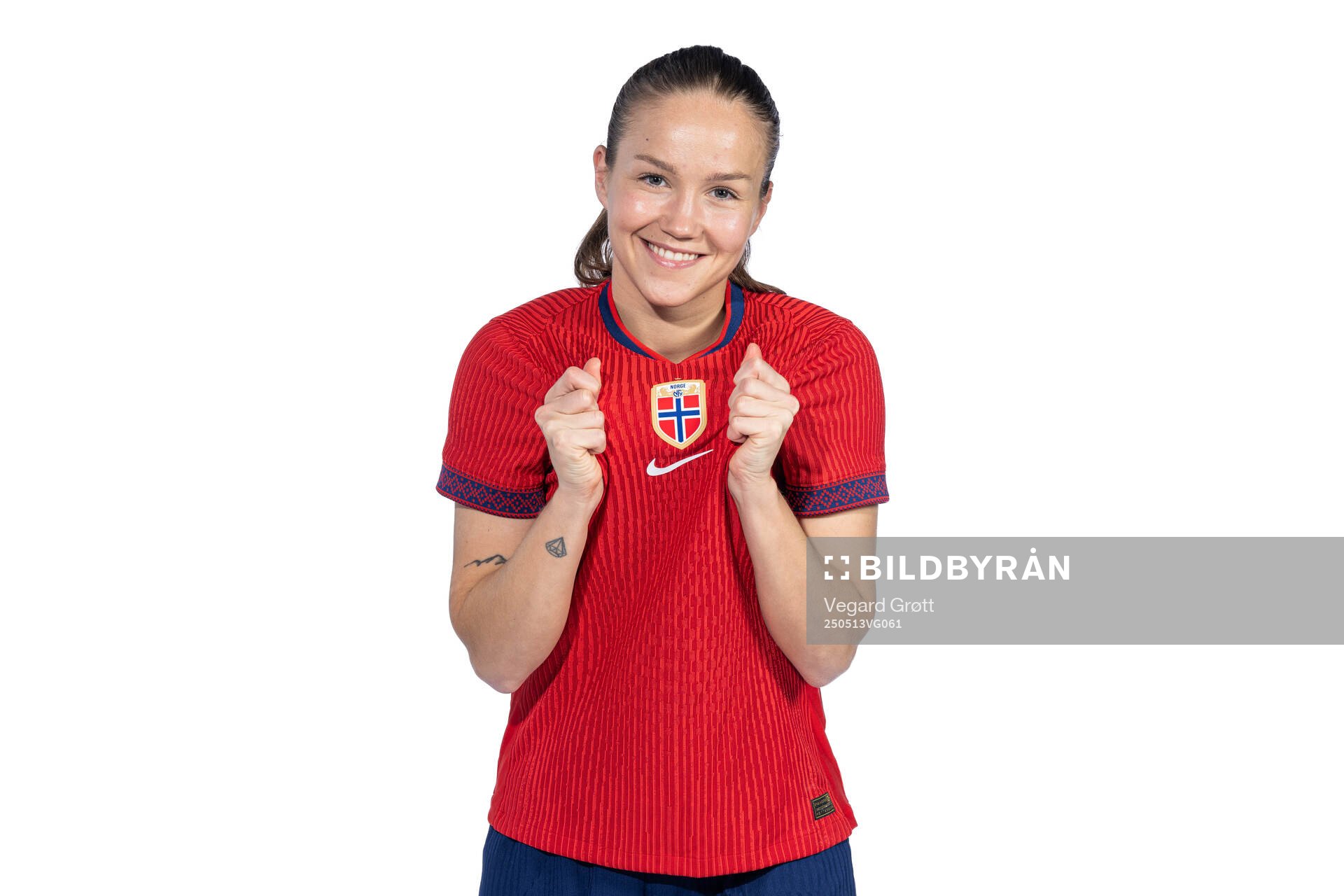 Guro Reiten of the Norwegian women's national football team